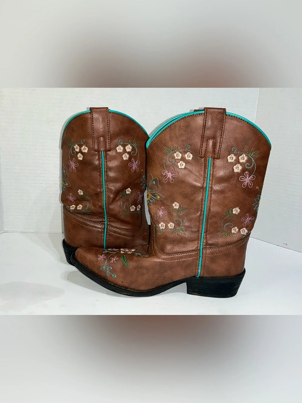 Girls 3Y Shyanne Floral Embroidered Western Cowboy Boots Boho Chic Festival